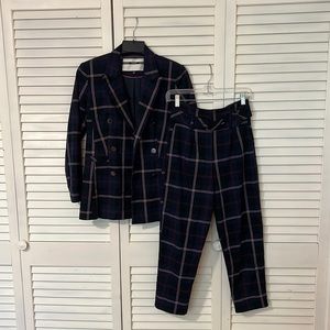 Topshop Premium Plaid Suit